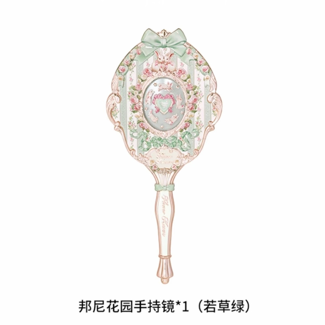 Gardening Tools Pink - Flower Knows Bunny Garden Grasgroene Handspiegel