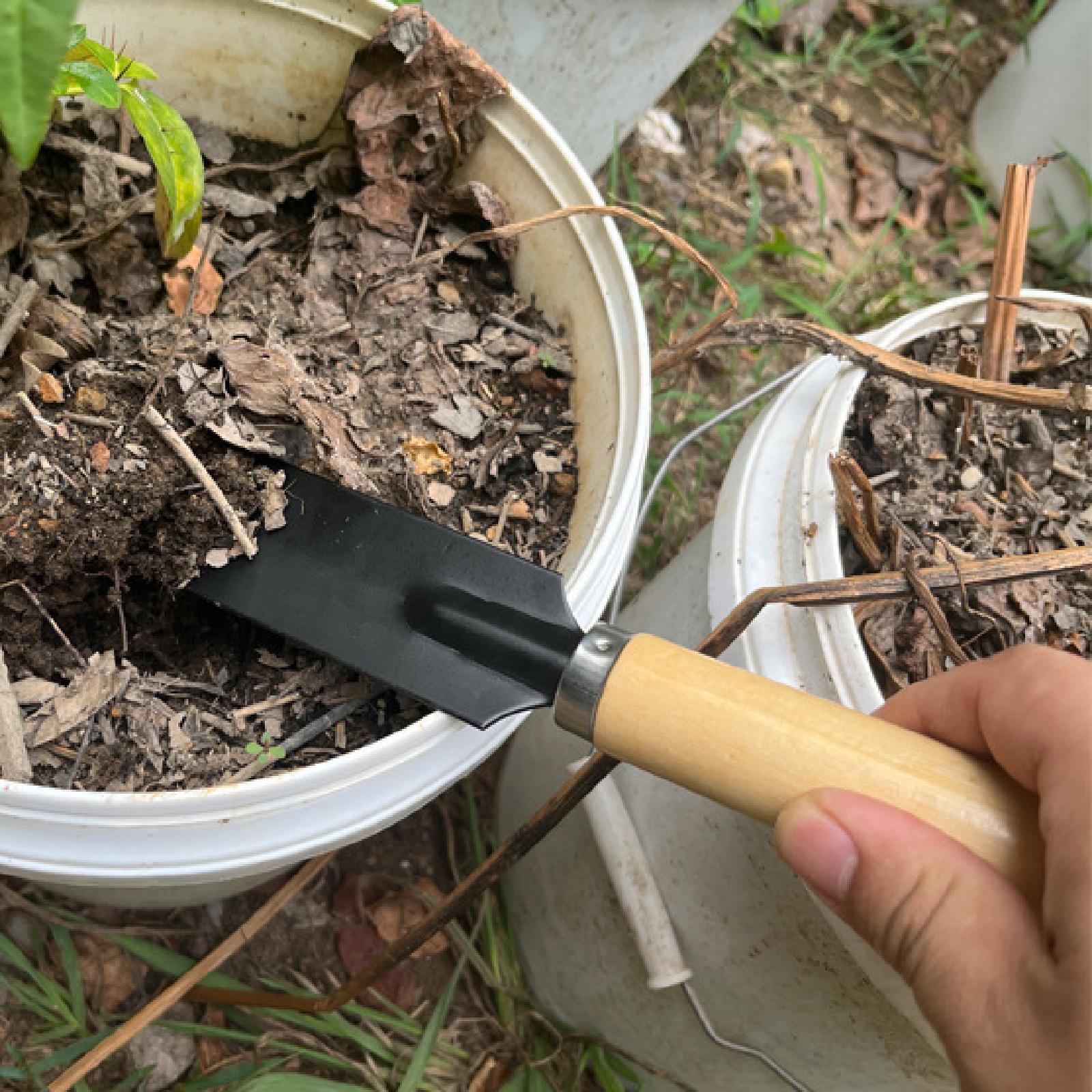 Gardening Tools Shovel - Klein tuinspade graafgereedschap Houten handvat Multifunctioneel
