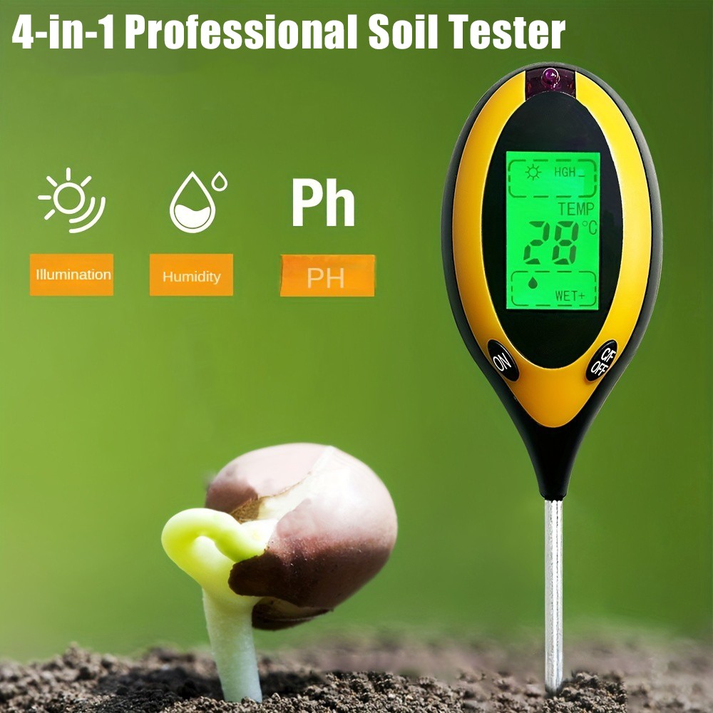 Moisture Meter Plant - Bodem PH Tester 4 in 1
