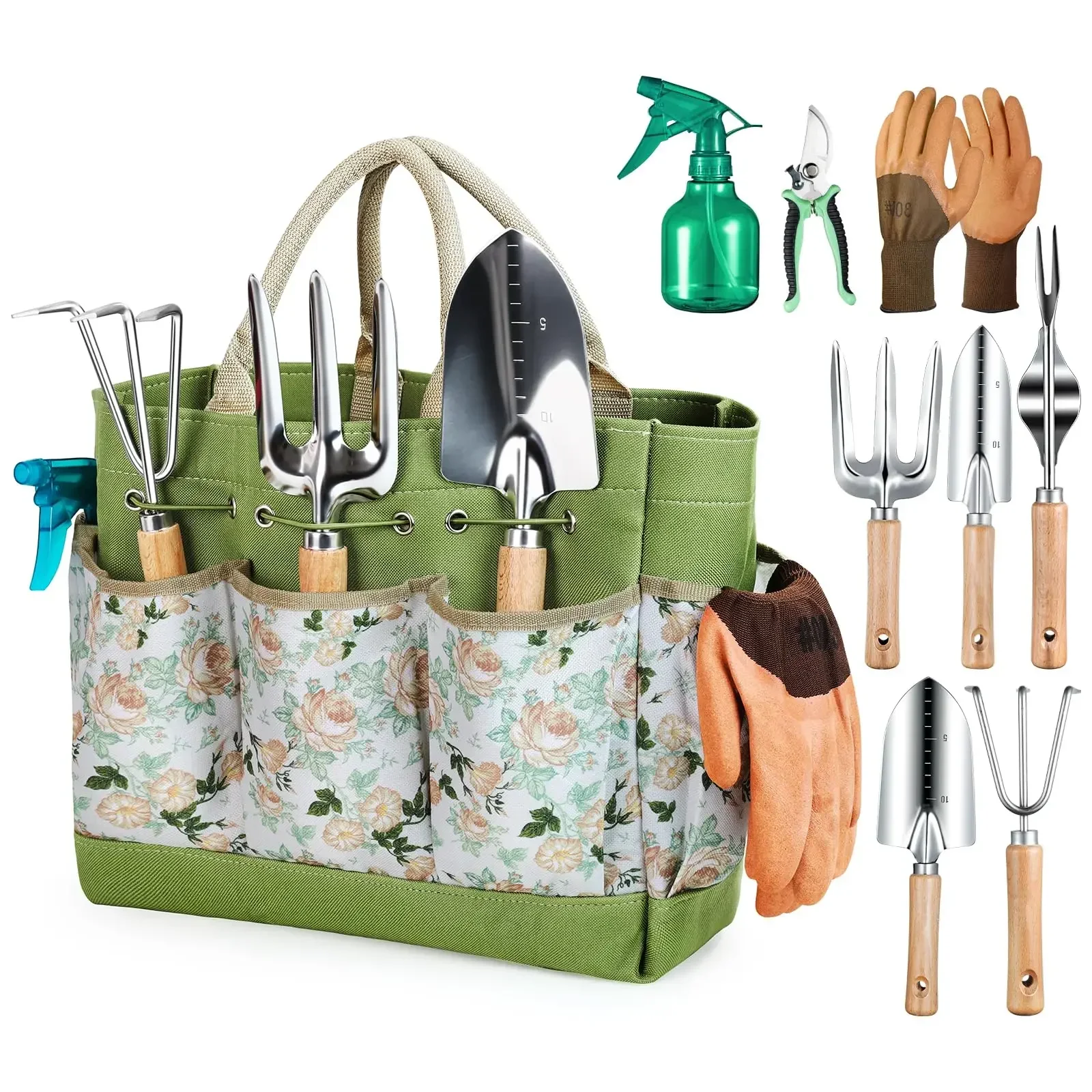 Gardening Tools Gloves - Tuingereedschap 9-delig Zwaar Tuinieren Handgereedschap Duurzame