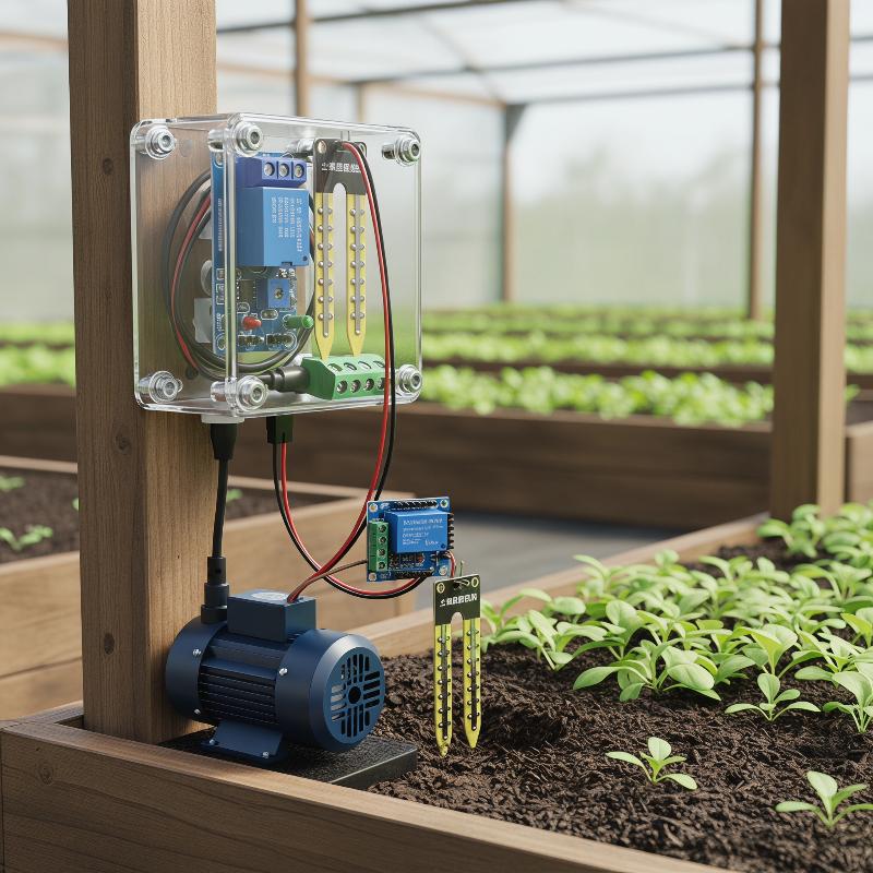 Moisture Meter Plant - Capacitieve bodemvochtsensorset met relaismodule voor doe-het-zelf