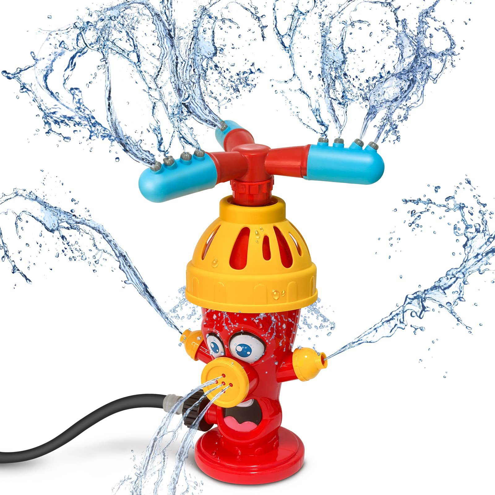 Gardening Tools Cartoon - Watersproeispeelgoed Hydrant Sprinkler Buiten Achtertuin Tuin