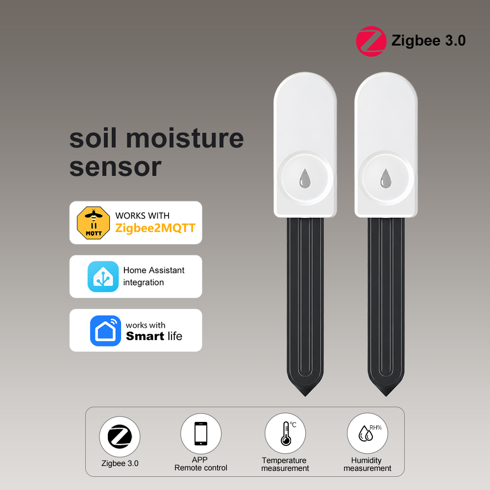 Moisture Meter Plant - ZigBee Bodemvochttester Vochtigheidsmeter Boerderij Gazon Planten