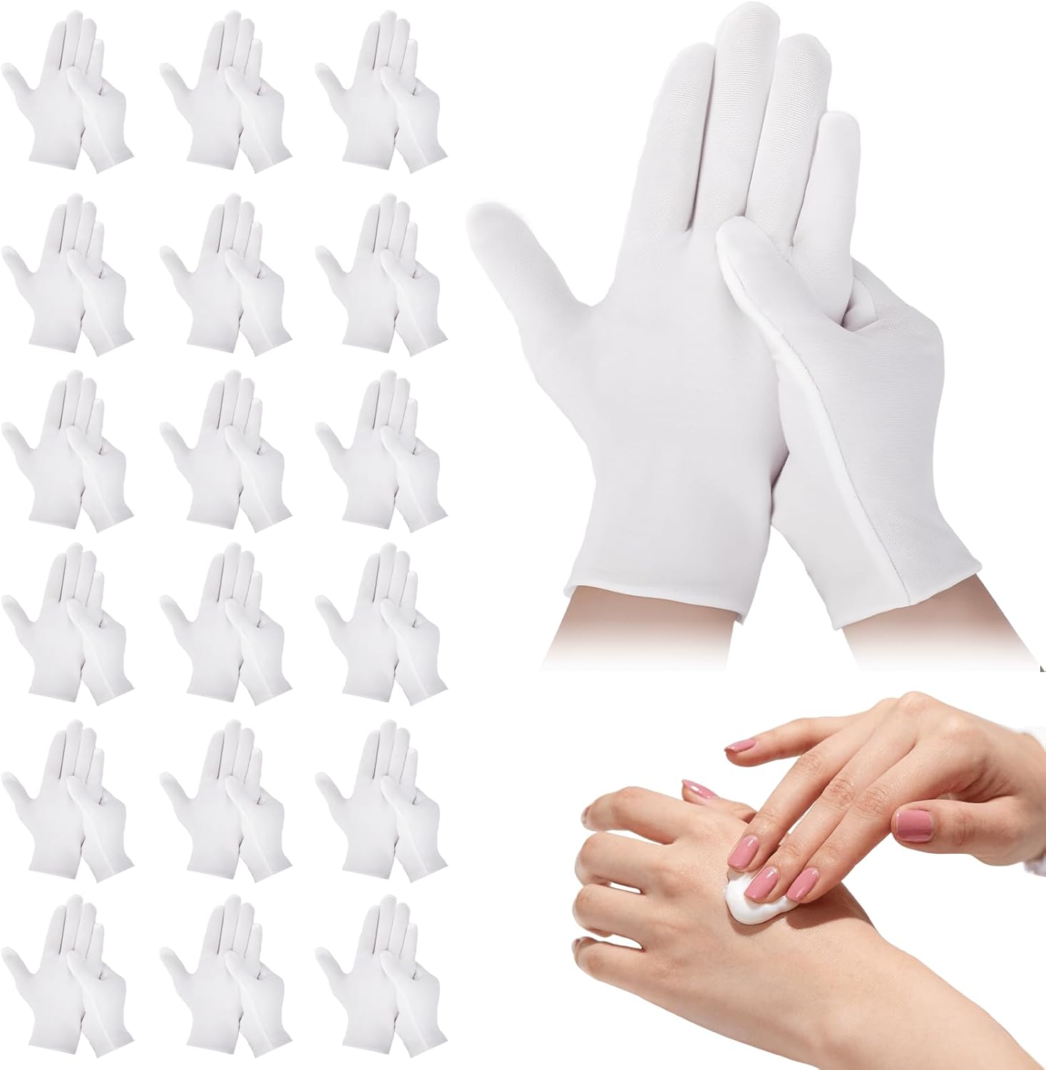 Gardening Tools Gloves - 1/5 paar wegwerp witte katoenen handschoenen,
