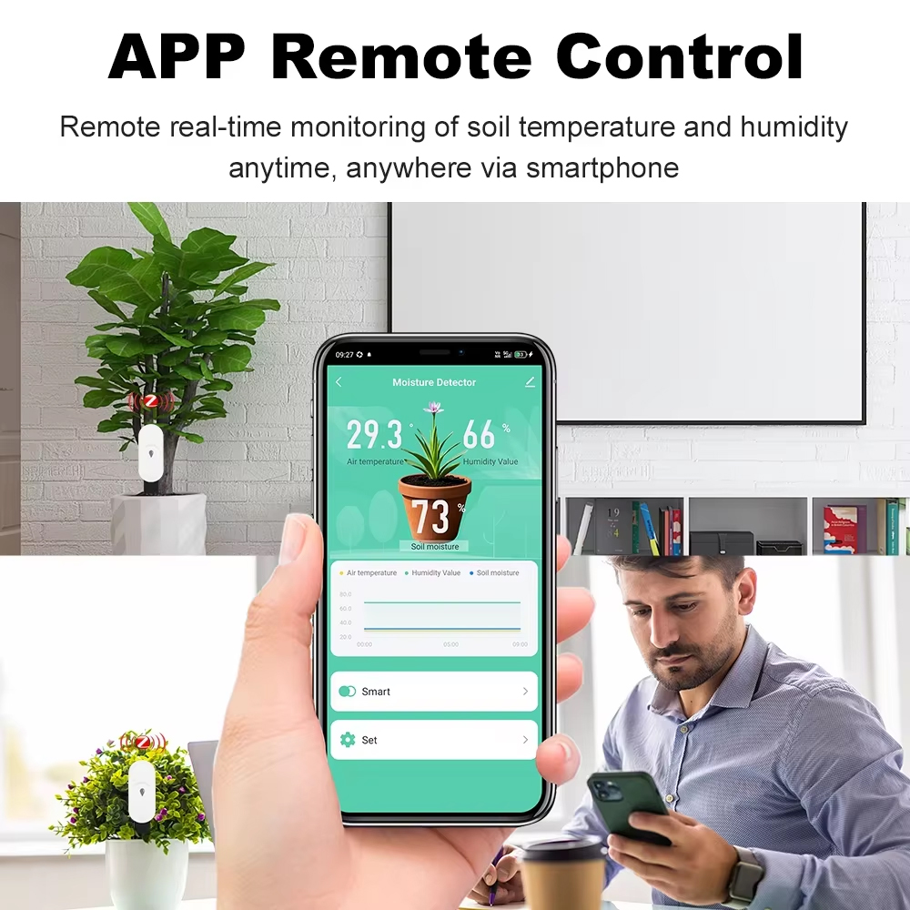 Zigbee Bodemvochtsensor Vochti - Moisture Meter Plant recensie en prijs