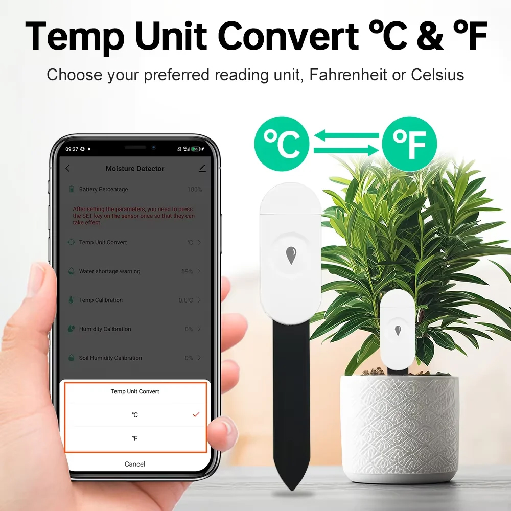 Zigbee Bodemvochtsensor Vochti - Moisture Meter Plant recensie en prijs