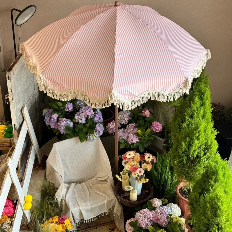 ZBN Roze Gestreepte Tuinparaso - Gardening Tools Pink recensie en prijs