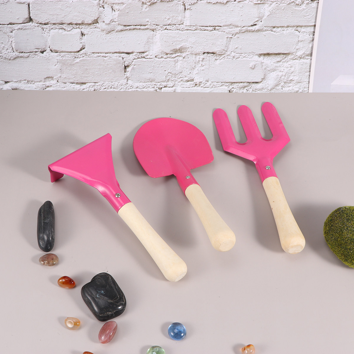3-delige kindvriendelijke tuin - Gardening Tools Pink recensie en prijs