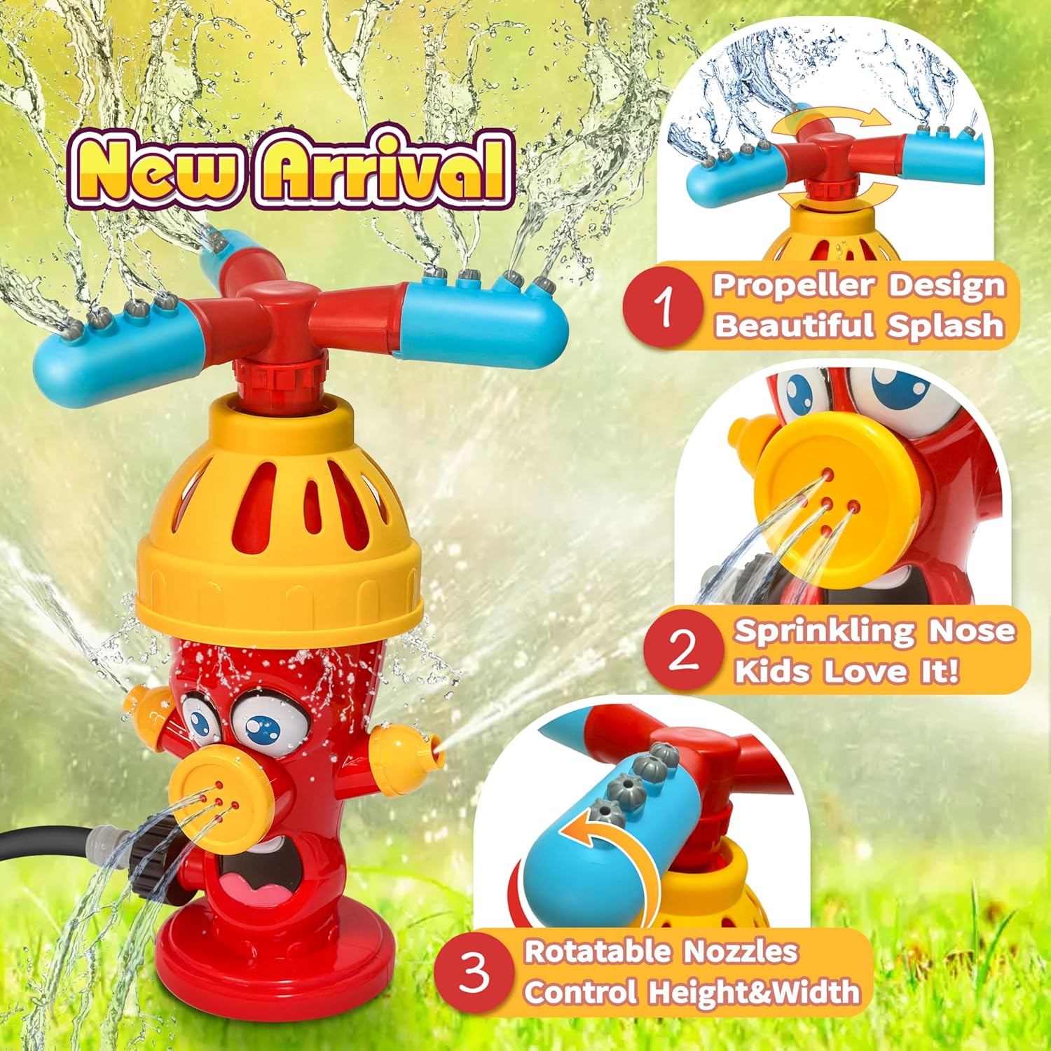 Hydrant Sprinkle Water Spray T - Gardening Tools Cartoon recensie en prijs