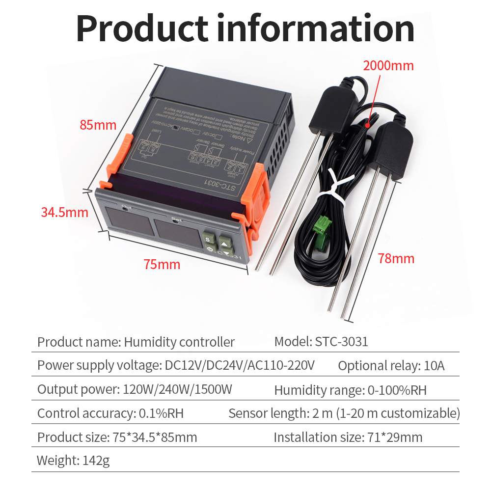 STC-3029 / 3030 / 3031 Vochtre - Moisture Meter Plant recensie en prijs