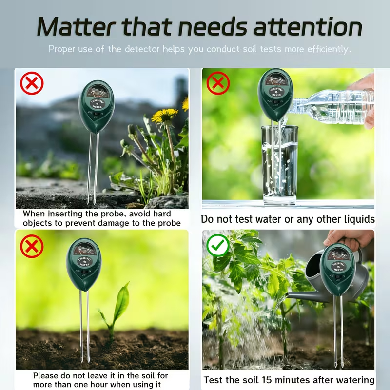 3-in-1 Bodemtester (Vocht-, PH - Moisture Meter Plant recensie en prijs
