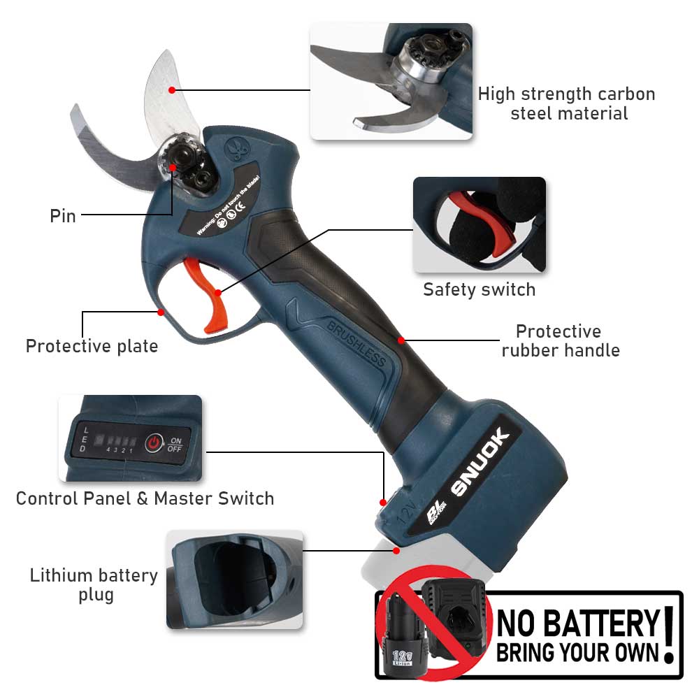 SNUOK 12V Borstelloze Elektris - Gardening Tool Diy recensie en prijs
