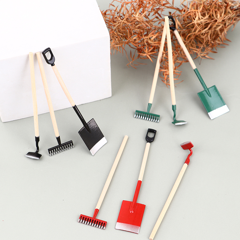 3 Stuks 1:12 Poppenhuis Miniat - Gardening Tools Shovel recensie en prijs