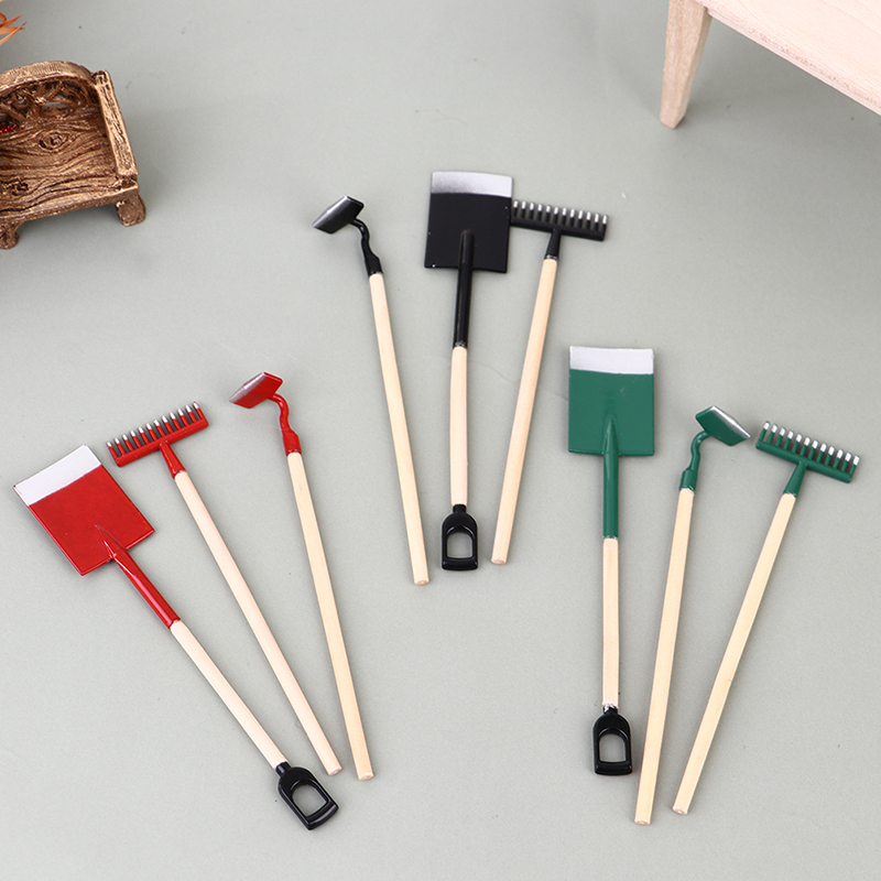 3 Stuks 1:12 Poppenhuis Miniat - Gardening Tools Shovel recensie en prijs