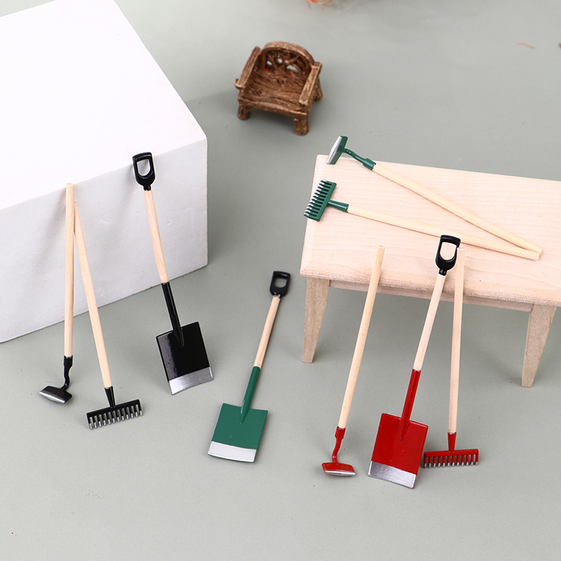 3 Stuks 1:12 Poppenhuis Miniat - Gardening Tools Shovel recensie en prijs